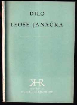 Leoš Janáček: Dílo Leoše Janáčka