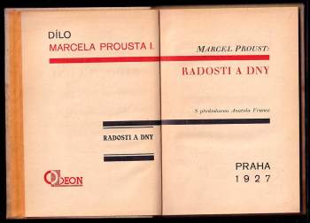Marcel Proust: Dílo Marcela Prousta
