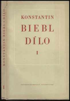 Konstantin Biebl: Dílo. Sv. 1, 1923-1925