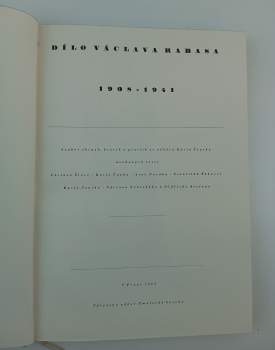 Karel Šourek: Dílo Václava Rabasa 1908-1941