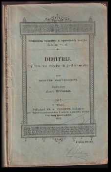 Antonín Dvořák: Dimitrij : opera ve čtyřech jednáních