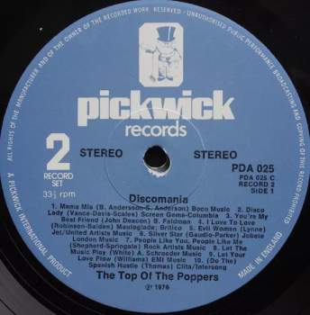 The Top Of The Poppers: Disco Mania (2xLP)