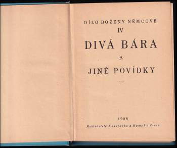 Božena Němcová: Divá Bára a jiné povídky