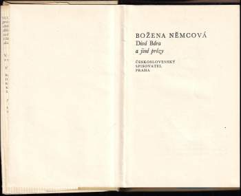 Božena Němcová: Divá Bára a jiné prózy