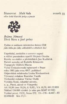 Božena Němcová: Divá Bára a jiné prózy