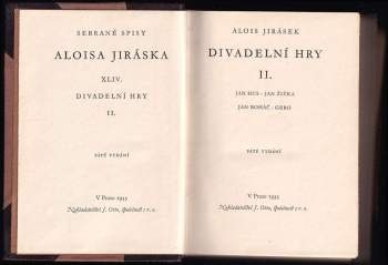 Alois Jirásek: Divadelní hry