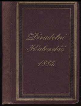 Divadelní kalendář na rok 1885
