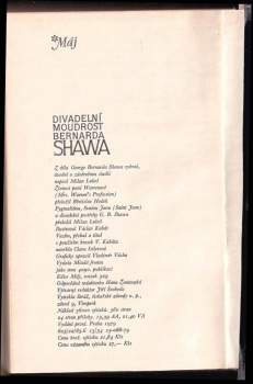 Bernard Shaw: Divadelní moudrost GB Shawa