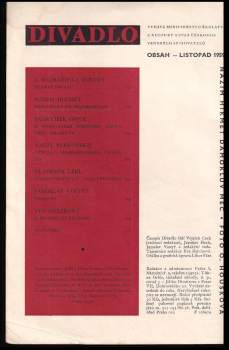 Vojtěch Cach: Divadlo listopad/ 1959