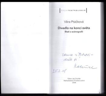 Věra Ptáčková: Divadlo na konci světa