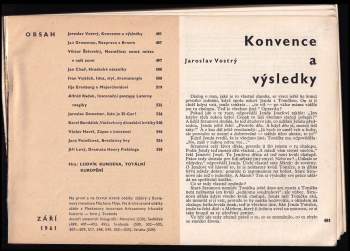 Jaroslav Vostrý: Divadlo zaří/ 1961