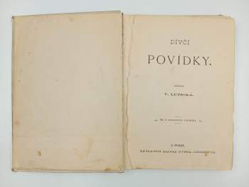 Věnceslava Lužická: Dívčí povídky