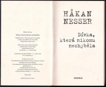 Håkan Nesser: Dívka, která nikomu nechyběla