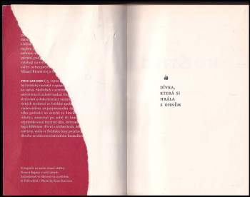 Stieg Larsson: Dívka, která si hrála s ohněm