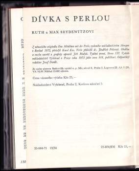Ruth Seydewitz: Dívka s perlou