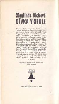 Sieglinde Dick: Dívka v sedle