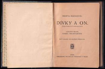 Berta Ruck: Dívky a on