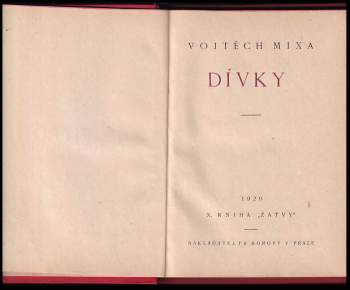 Vojtěch Mixa: Dívky