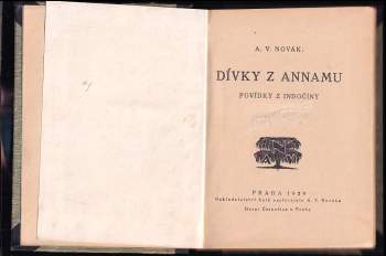 Václav Archibald Novák: Dívky z Annamu