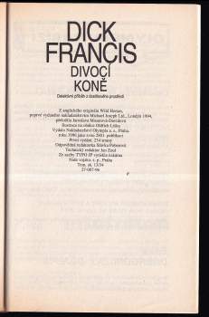 Dick Francis: Divocí koně