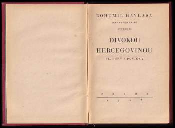 Bohumil Havlasa: Divokou Hercegovinou