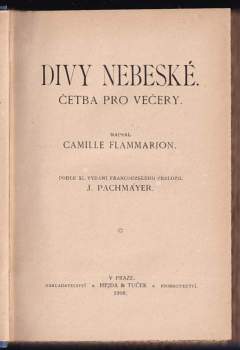 Camille Flammarion: Divy nebeské
