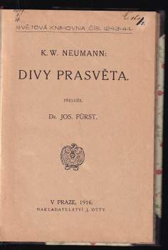 Karl Wilhelm Neumann: Divy prasvěta
