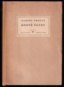 Dnové četby - Marcel Proust (1933, Adolf Synek) - ID: 499998