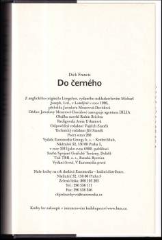 Dick Francis: Do černého