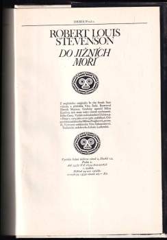 Robert Louis Stevenson: Do jižních moří