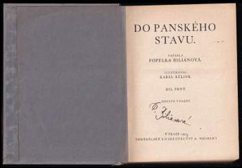 Popelka Biliánová: Do panského stavu
