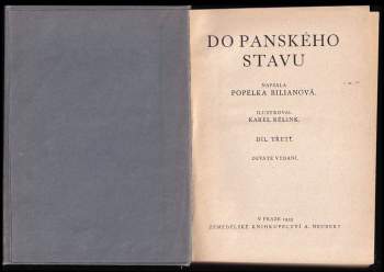 Popelka Biliánová: Do panského stavu