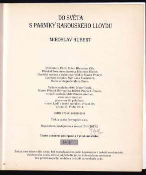 Miroslav Hubert: Do světa s parníky Rakouského Lloydu