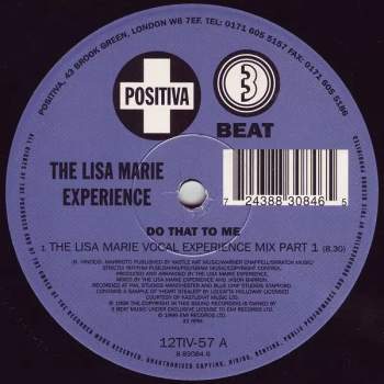 Lisa Marie Experience: Do That To Me (MAXISINGL)