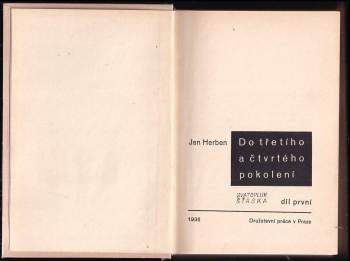 Jan Herben: Do třetího a čtvrtého pokolení