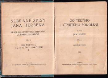 Jan Herben: Do třetího i čtvrtého pokolení