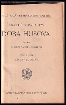 František Palacký: Doba Husova