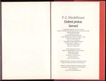 P. G Wodehouse: Dobrá práce, Jeevesi