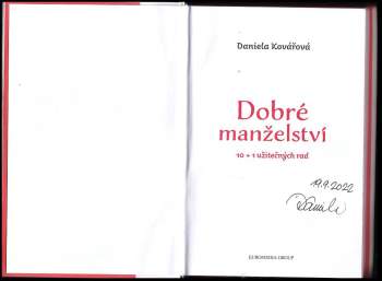Daniela Kovářová: Dobré manželství