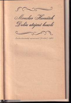 Miroslav Horníček: Dobře utajené housle