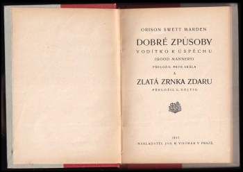 Orison Swett Marden: Dobré způsoby