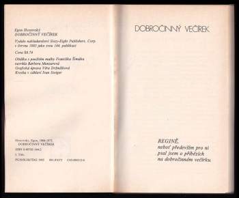 Egon Hostovský: Dobročinný večírek