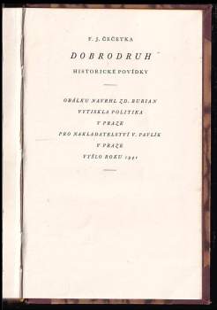 František Josef Čečetka: Dobrodruh