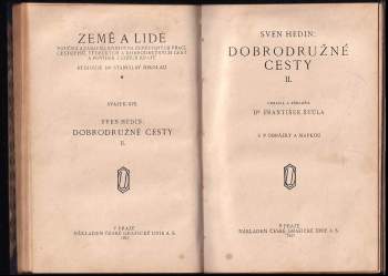Sven Hedin: Dobrodružné cesty