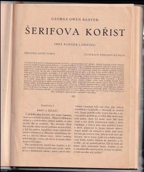 George Owen Baxter: Dobrodružný svět - Šerifova kořist - SVÁZANÁ V JEDNOM SVAZKU
