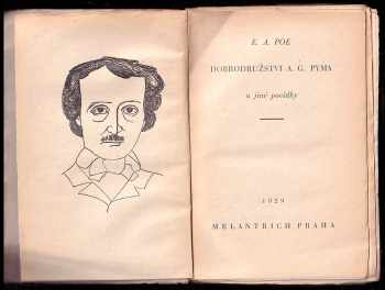 Edgar Allan Poe: Dobrodružství Artura Gordona Pyma a drobné povídky - díl I. a II