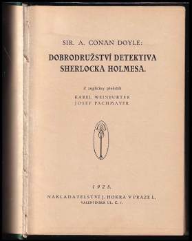 Arthur Conan Doyle: Dobrodružství detektiva Sherlocka Holmesa