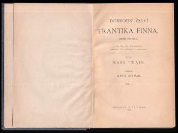 Mark Twain: Dobrodružství Frantíka Finna