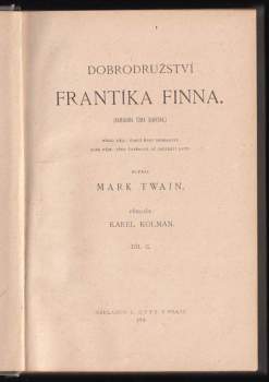 Mark Twain: Dobrodružství Frantíka Finna