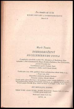 Mark Twain: Dobrodružství Huckleberryho Finna